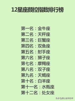 颜控星座