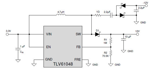 用什么型号的电荷泵能产生负的12V