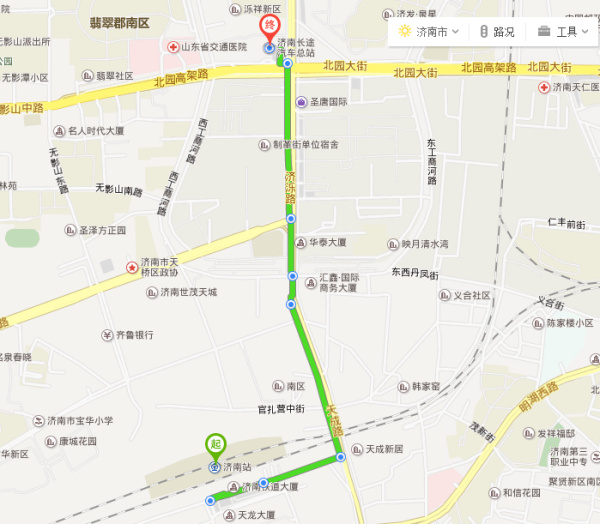 济南到沂水汽车