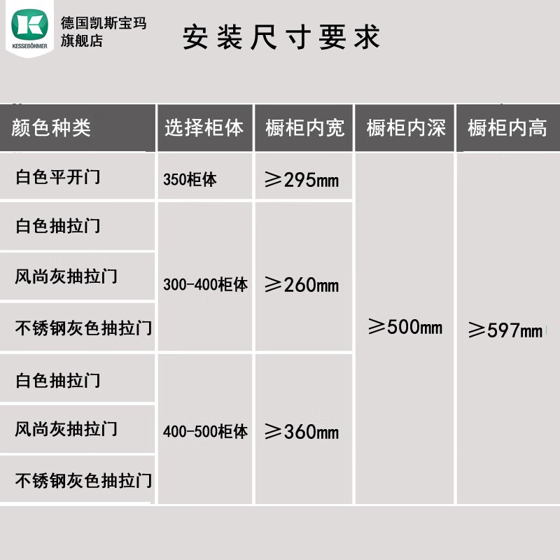 橱柜内高