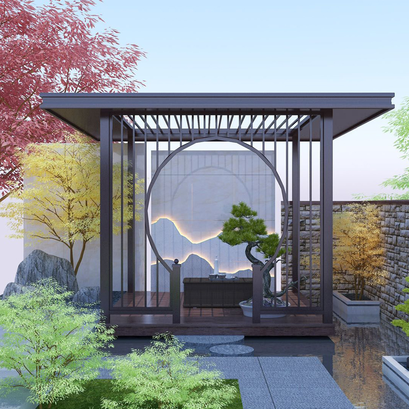 农村自建中式庭院别墅