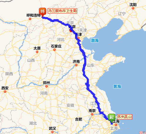 苏州到北京多少公里