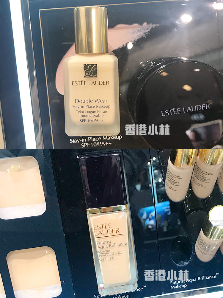 雅诗兰黛dw粉底液试色