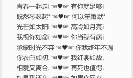情侣网名诗意