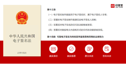 电子签章的法律效力