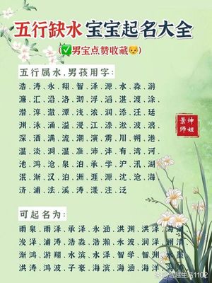 五行属水的字男孩用