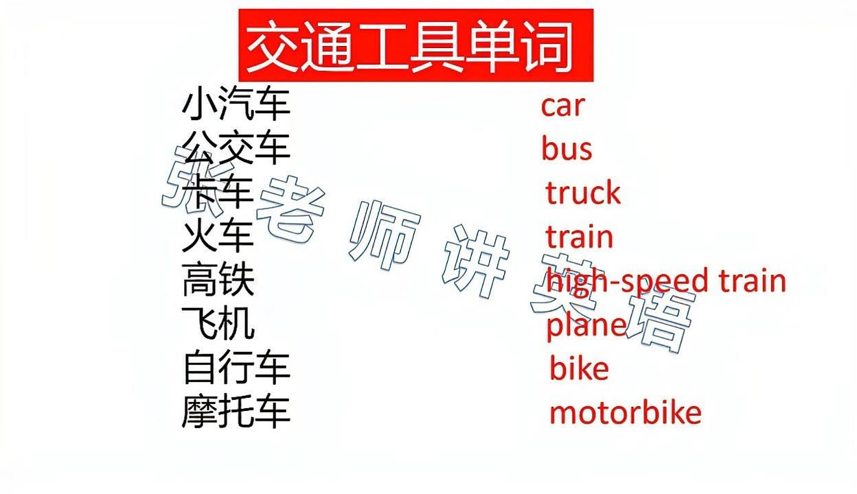 汽车的英语怎么说car