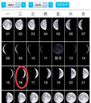 月亮形状的变化有什么规律