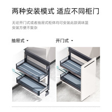 樱花橱柜拉篮怎么取出