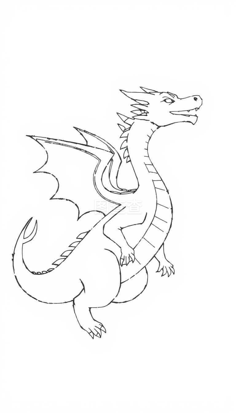 龙的简笔画图片大全