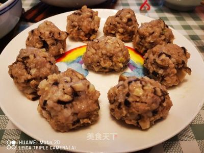 冬菇肉丸的制作方法