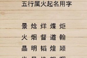 五行缺火的字男孩用