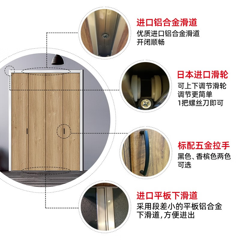 衣柜门滑轮高低怎样调