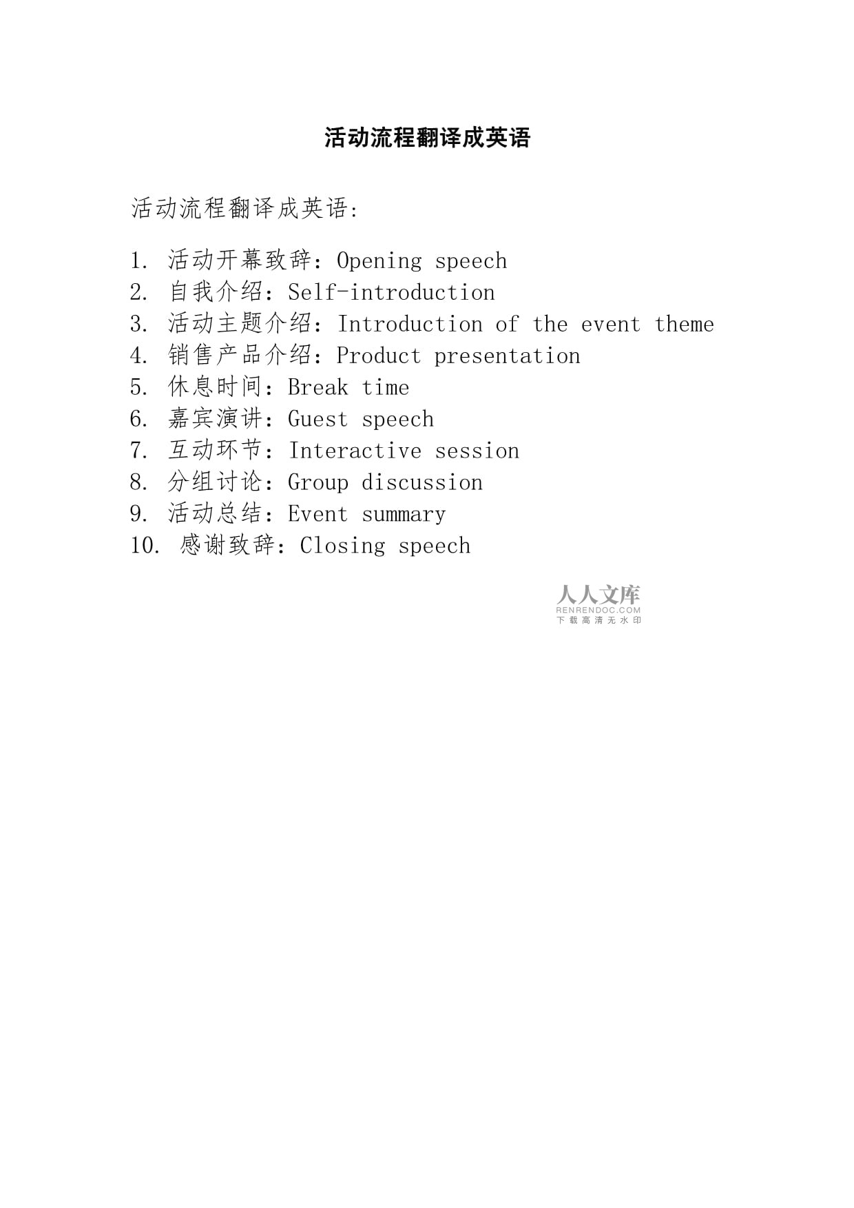 selfintroduction范文及翻译